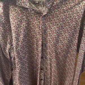 Express Fitted Dress shirt large Business summer wedding